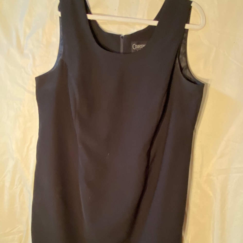 Black sheath dress